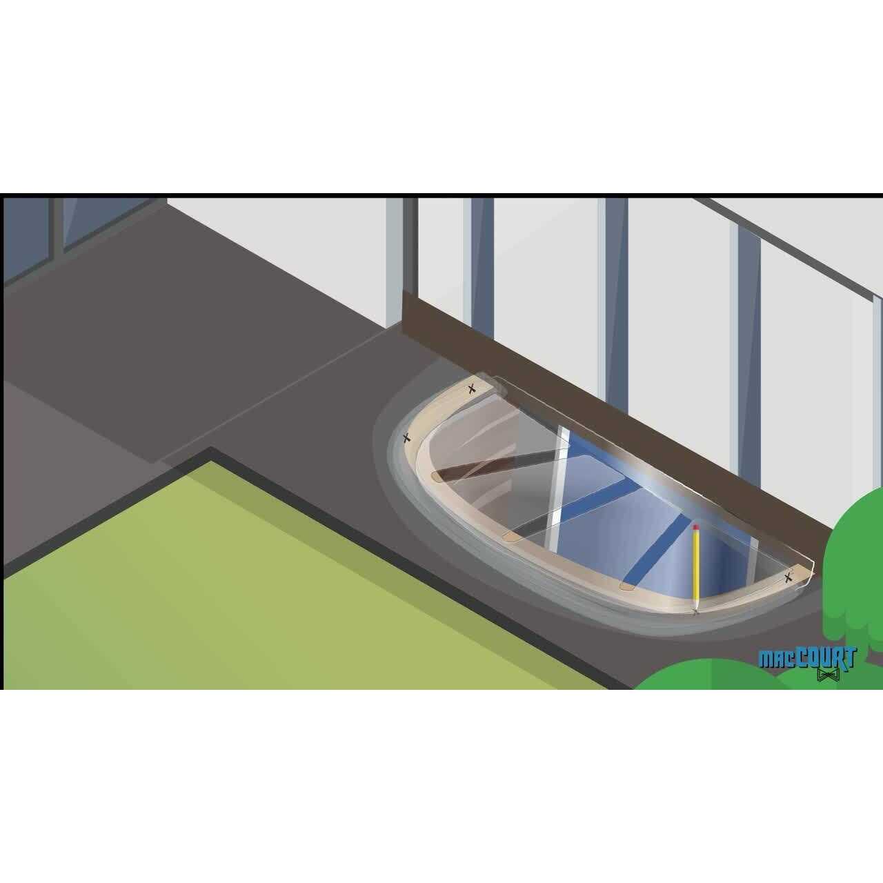 MacCourt 40-in x 25-in x 4-in Rectangular Low Profile Window Well Cover - Cheap Fitting