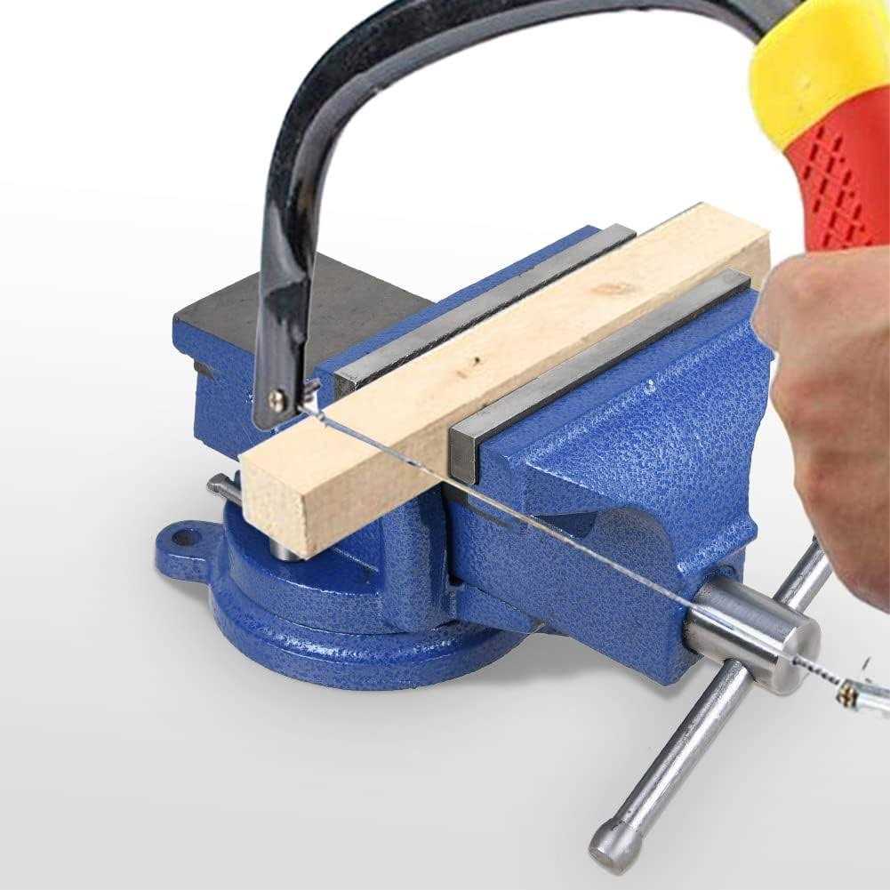 Sanheshun 5 Heavy Duty Bench Vise with Anvil Swivel Table Top Clamp Locking Base - Cheap Fitting
