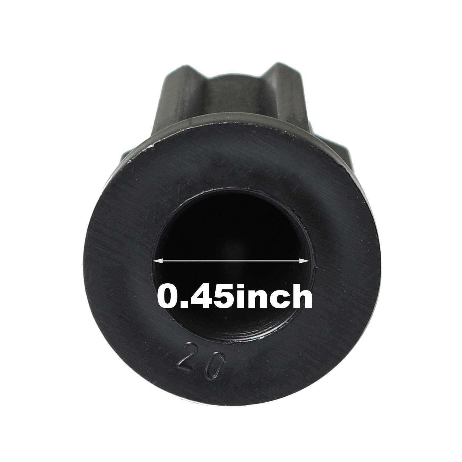 heyous 8PCS Plastic Caster Socket Sleeve Round Inserts - Cheap Fitting