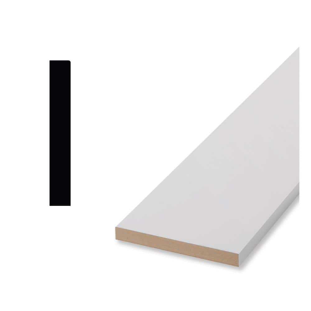Woodgrain Millwork 65E1 11/16 in. x 6 1/2 in. x 96 in. Craftsman Primed MDF Baseboard Moulding - Cheap Fitting
