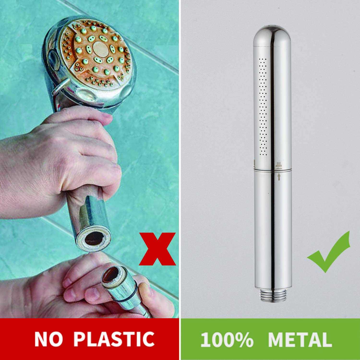 Handheld Showerhead Solid Copper Round Bar Bathroom hand-held Shower head High pressure Shower heads Sprayer - Cheap Fitting