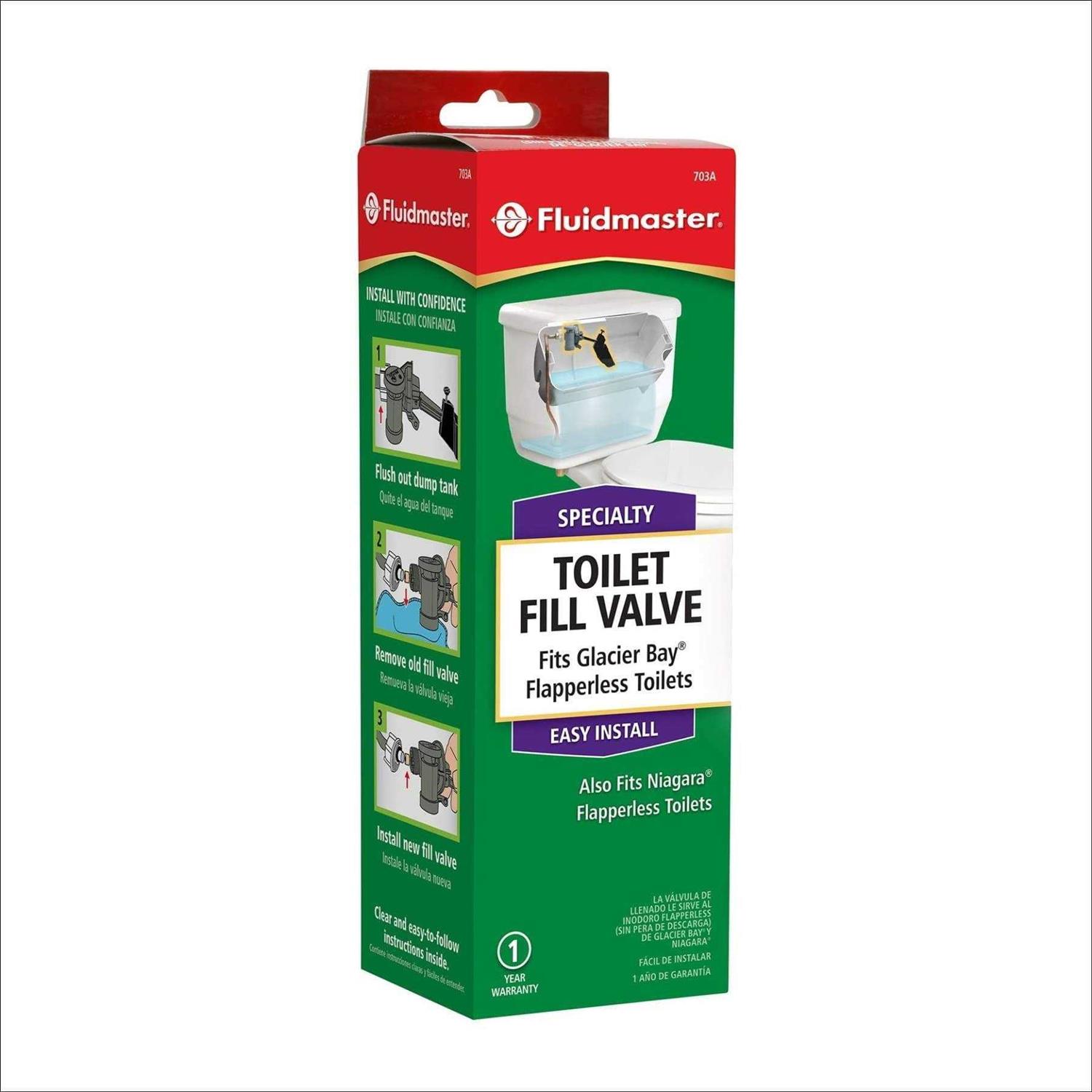 Fluidmaster 703AP4 Glacier Bay Flapperless Toilet Fill Valve - Cheap Fitting