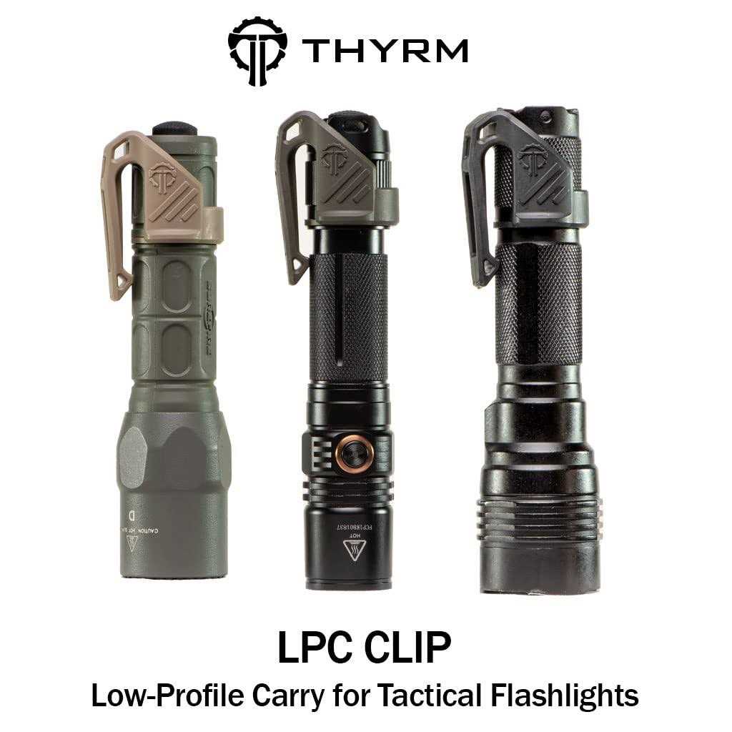Thyrm Low Profile Carry Clip for Flashlight for Pocket or MOLLE Retention - Cheap Fitting