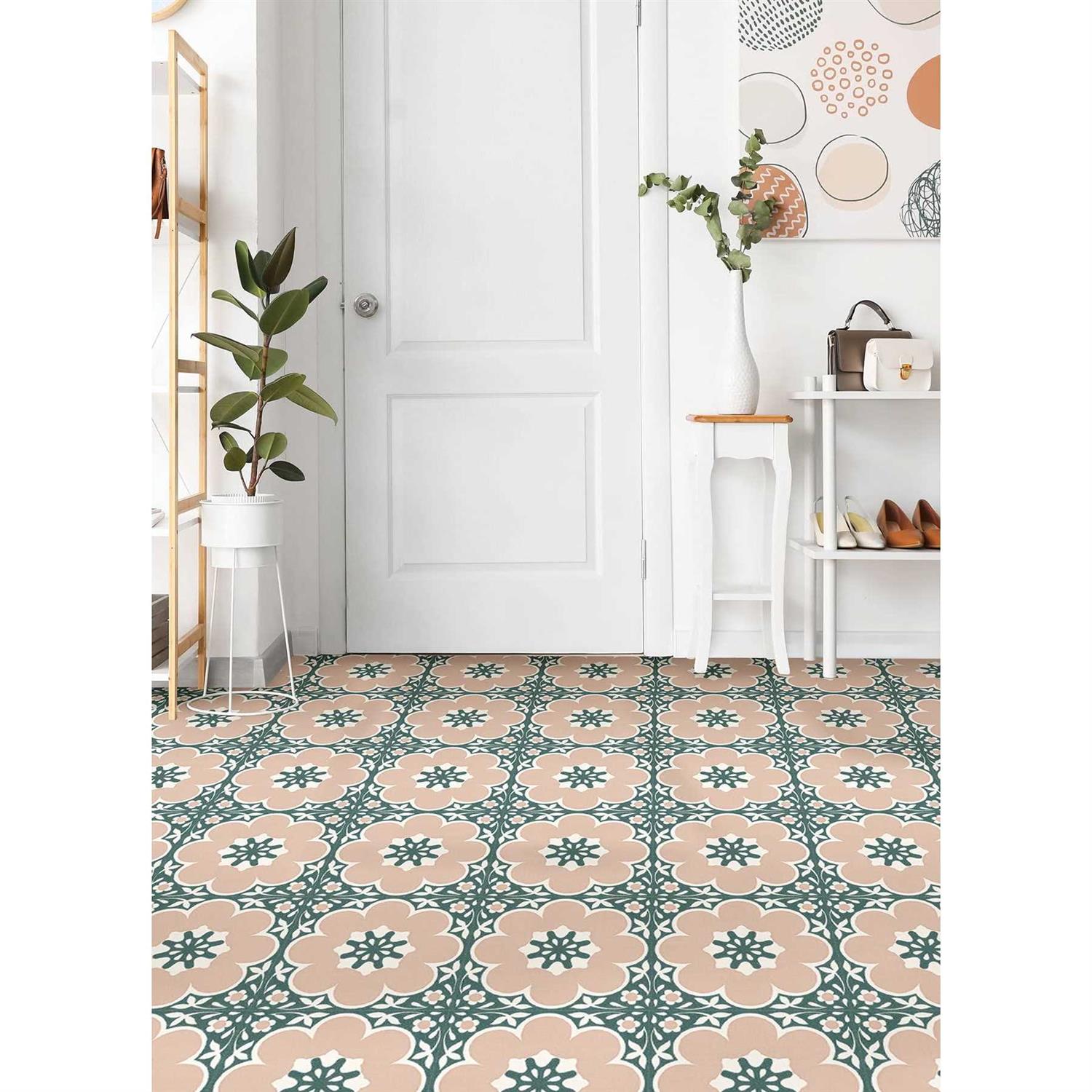 FloorPops 12-in by 12 Daphne Vinyl Peel & Stick Floor Tiles - Cheap Fitting