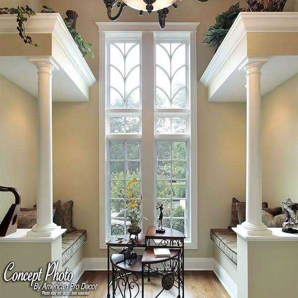 American Pro Decor WM 163E 5-5/8 in. x 1/2 in. x 6 in. Long Plain Recycled Polystyrene Base Moulding Sample - Cheap Fitting