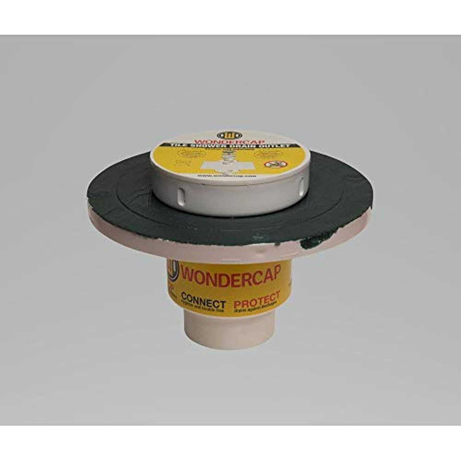 Wondercap 2 in. Dia. Chrome ABS Tile Shower Drain Outlet 4898755 - Cheap Fitting