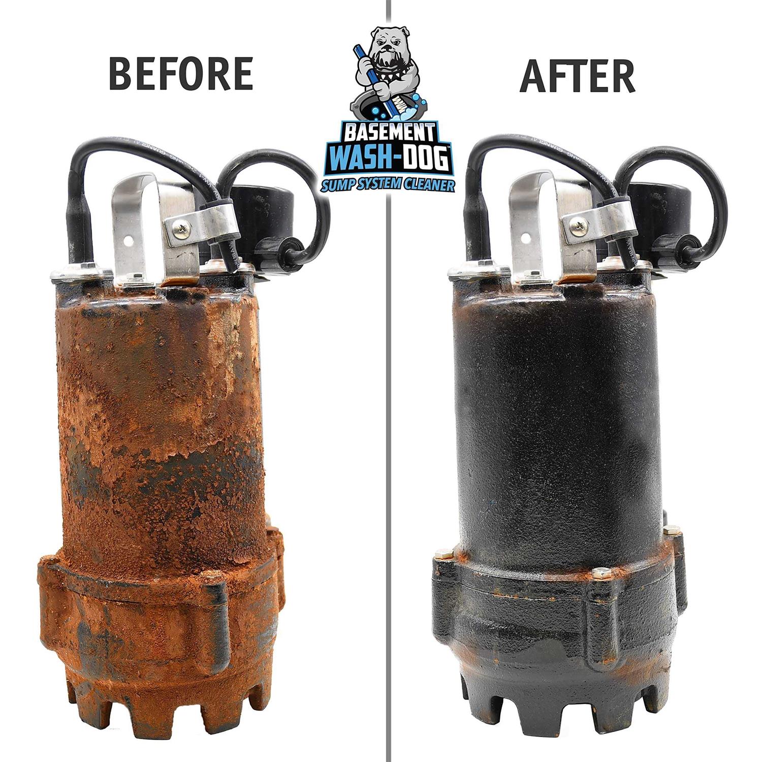 Basement Wash-Dog Sump System Cleaner for Removing Iron Ochre and Other Deposits - Cheap Fitting