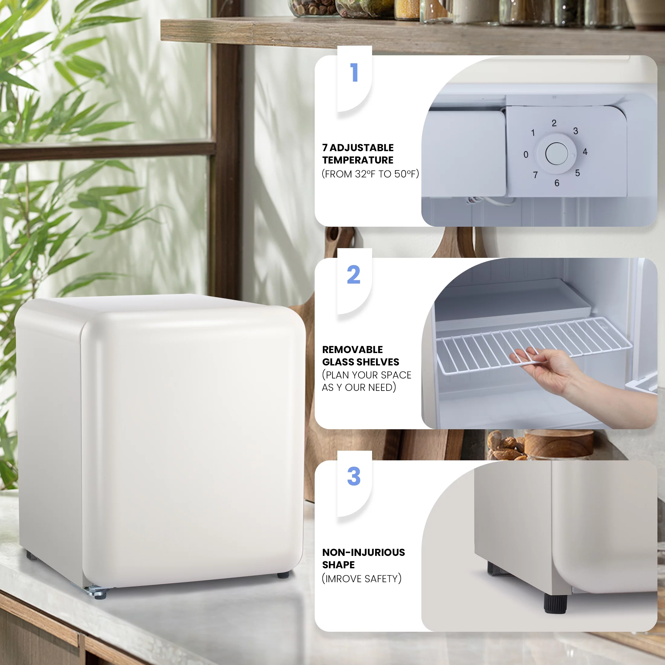 LHRIVER 1.1 Cu.ft Compact Upright Freezer with Reversible Single Door, Removable Shelves Free Standing Mini Freezer with Adjustable Thermostat for Home/Kitchen/Office/Dorm/Apt-Silver&Black - Cheap Fitting