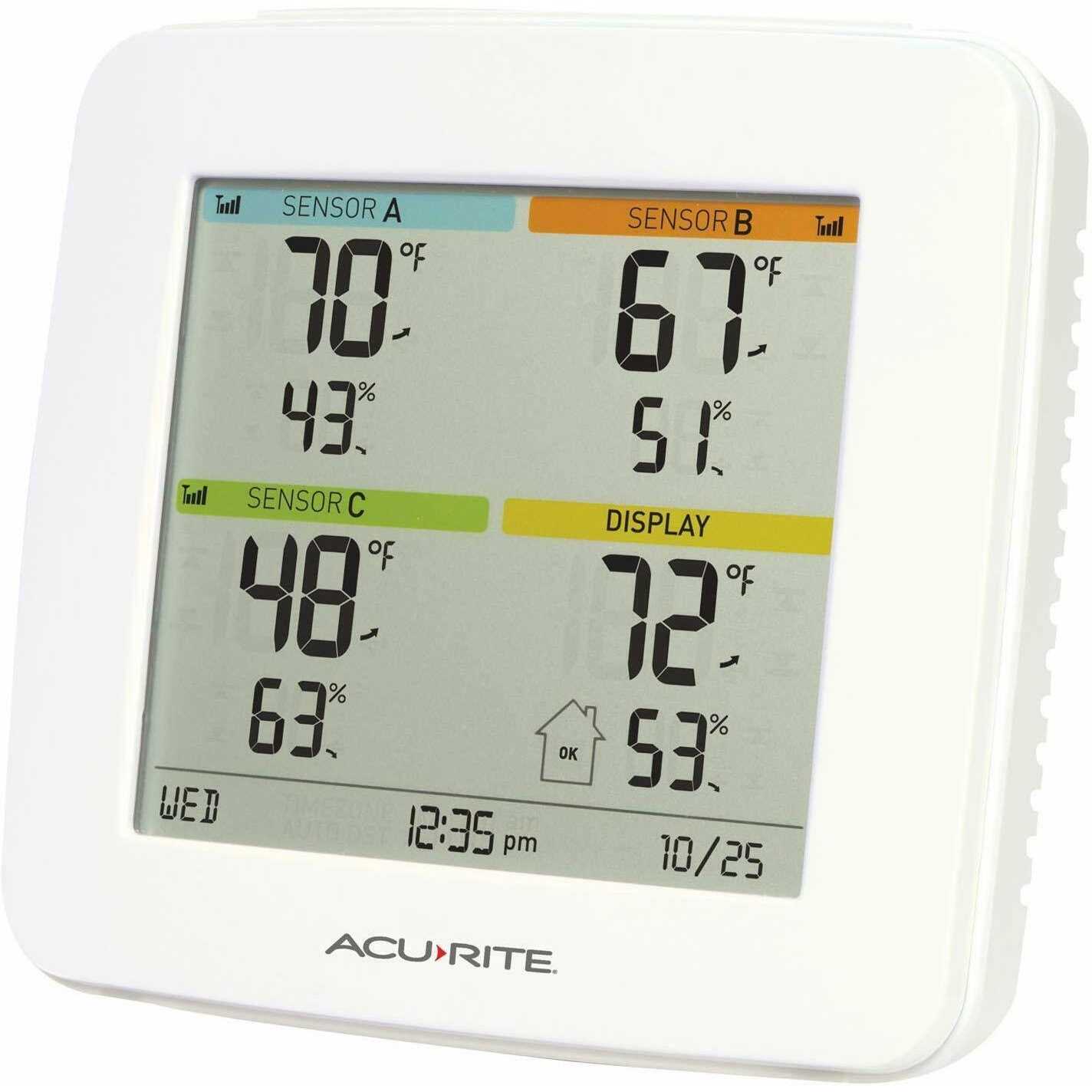 Acurite 01094M Temperature Humidity Station with 3 Sensors - Cheap Fitting