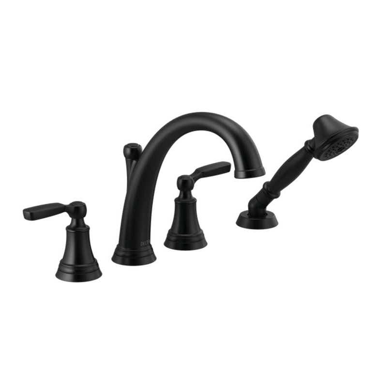 Delta Woodhurst Roman Tub with Handshower Trim - Cheap Fitting