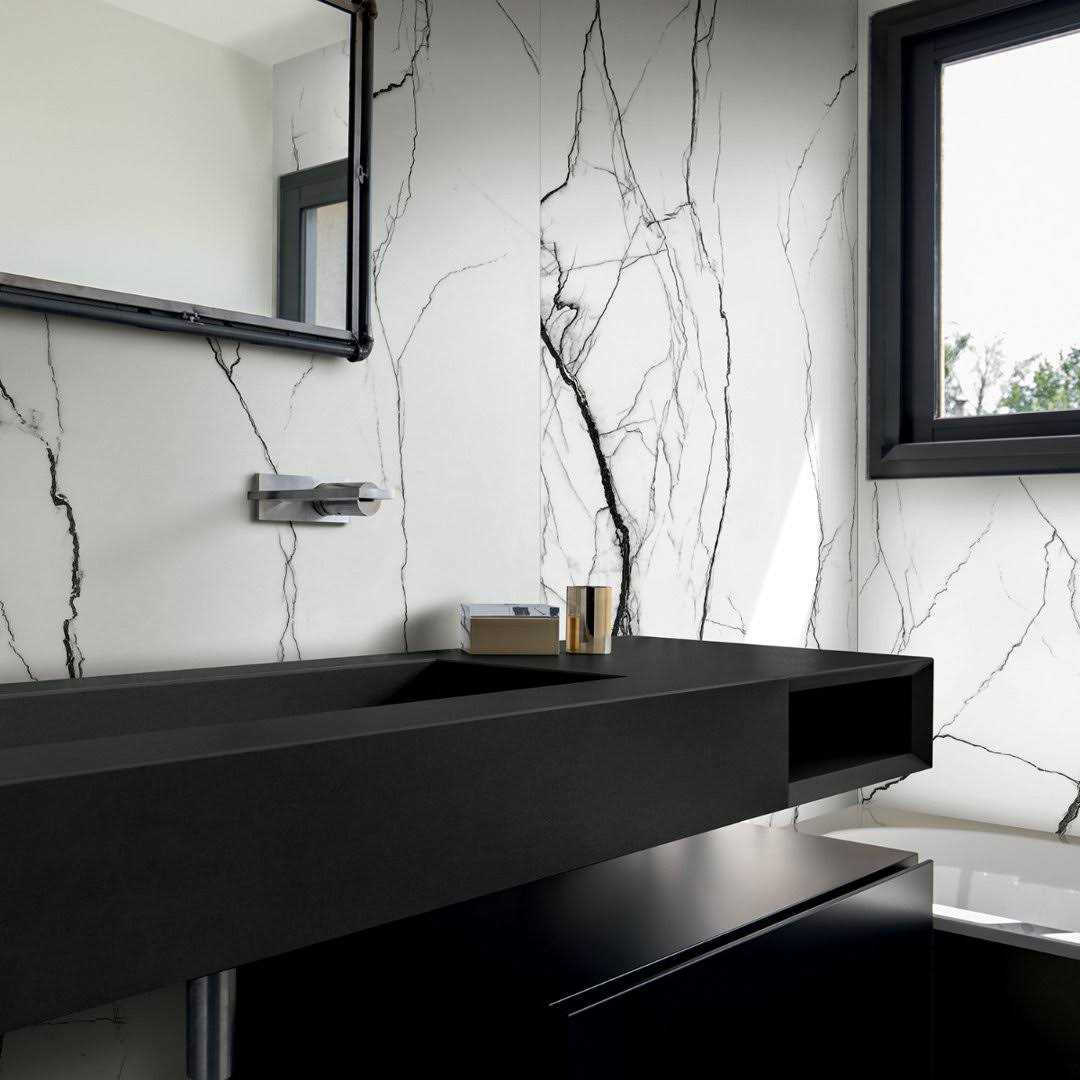 Ivy Hill Tile Magnus 23.62 in. x Polished Porcelain Marble Look Floor and Wall Tile - Cheap Fitting