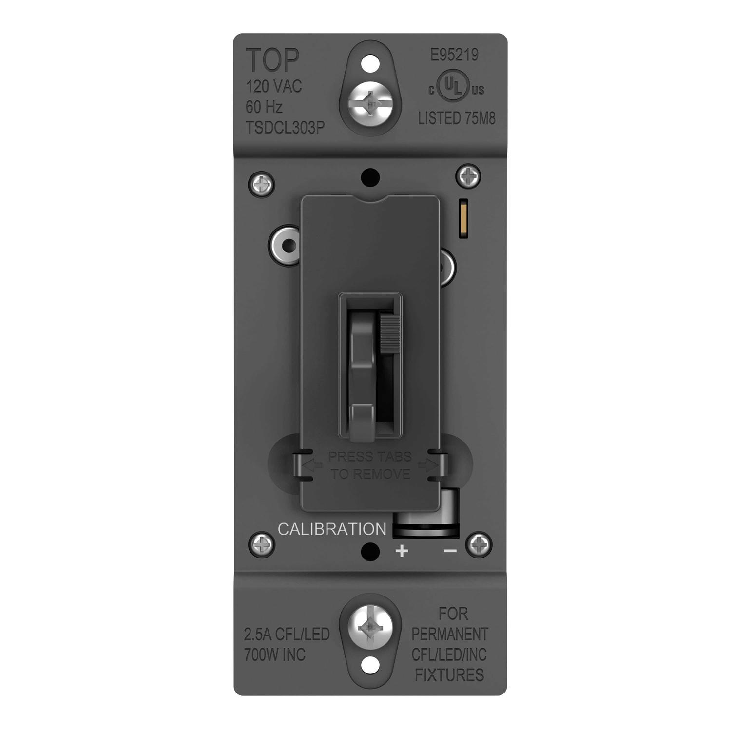 Legrand P&S tsdcl303p Toggle Slide Dimmer Cfl/LED - Cheap Fitting