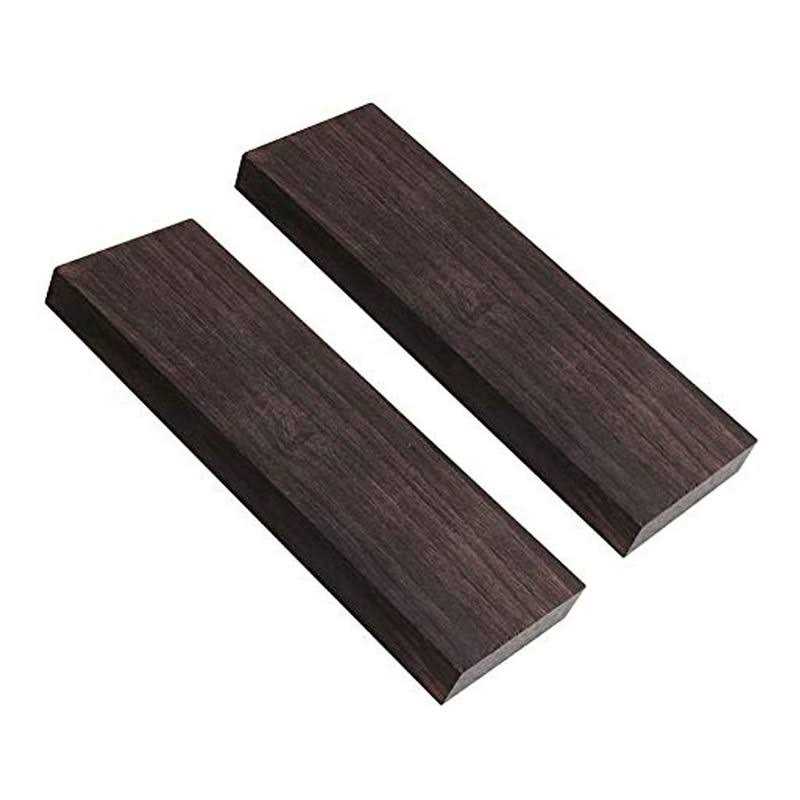 Tzong 2Pcs Black Ebony Lumber Wood Timber Handle Plate for Music Instruments DIY Tools 3/8×1.5×5 - Cheap Fitting