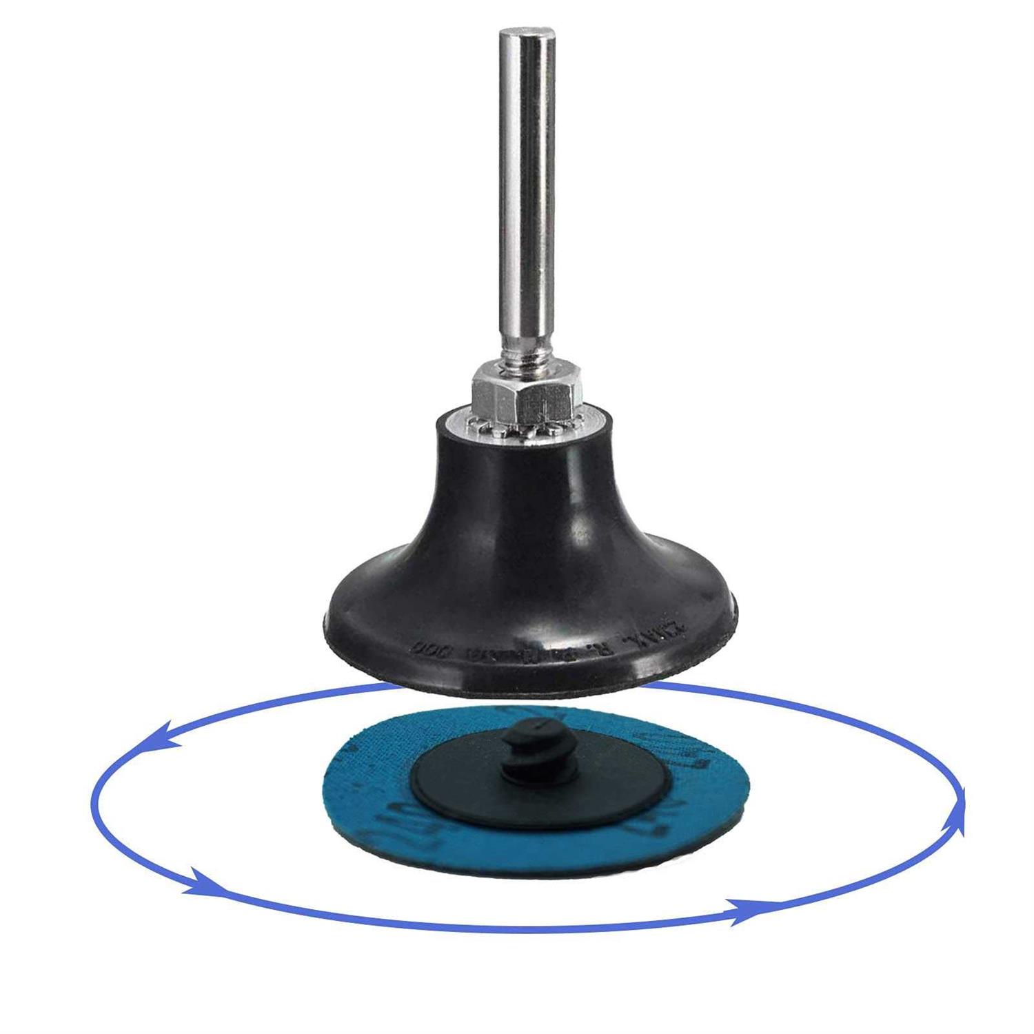 Crossarctic 2 Inch Sanding Discs Holder Roll Lock Disc Pad Quick Change Disc Adapter with 1/4 Shank for Die Grinder Power Drill Driver - Cheap Fitting