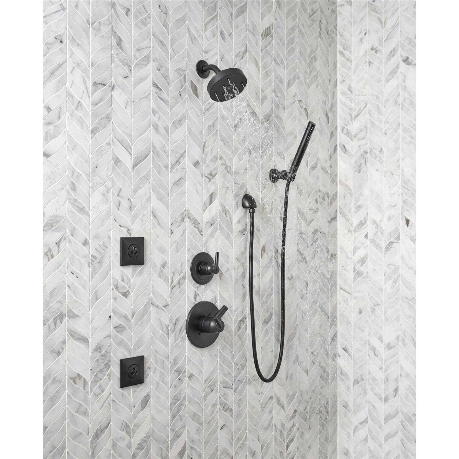 Delta Grail Premium Single-Setting Adjustable Wall Mount Hand Shower 55085-CZ - Cheap Fitting