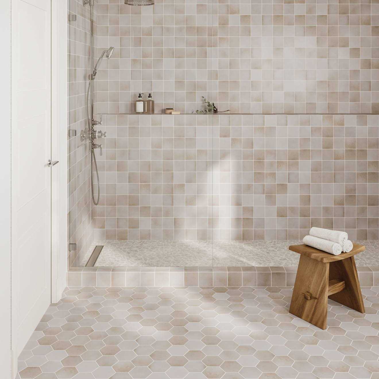 Bedrosians Celine Hexagon Tile & Stone - Cheap Fitting
