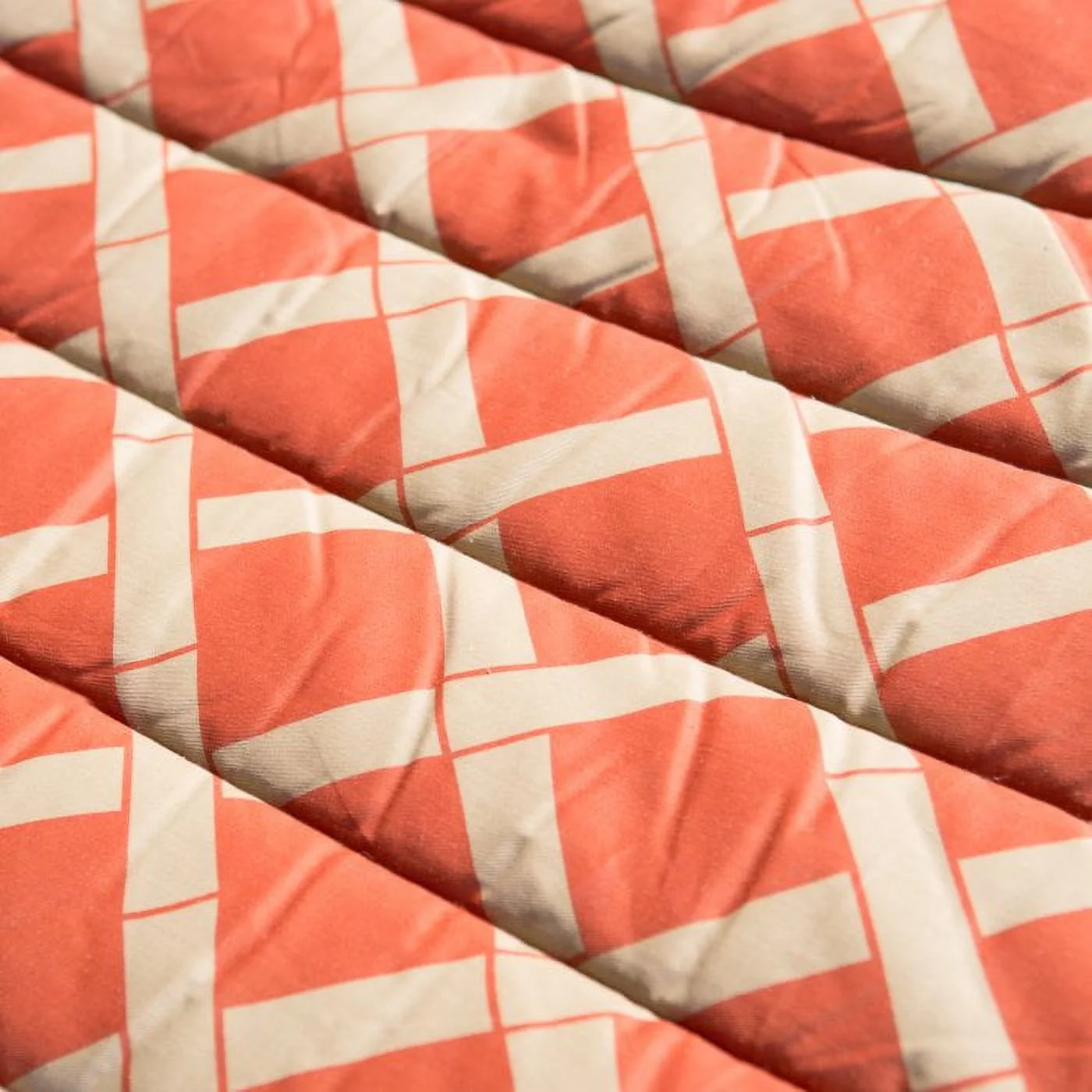 Coral Coast Tuscan Lattice Quilted Hammock Color, Sienna, Taupe, Orange Color, Product Assembled Size 13 ft L x 4.5 ft W - Cheap Fitting