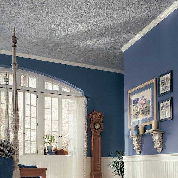 Armstrong 12 x 12-Inch White Textured Grenoble Ceiling Tile - Cheap Fitting