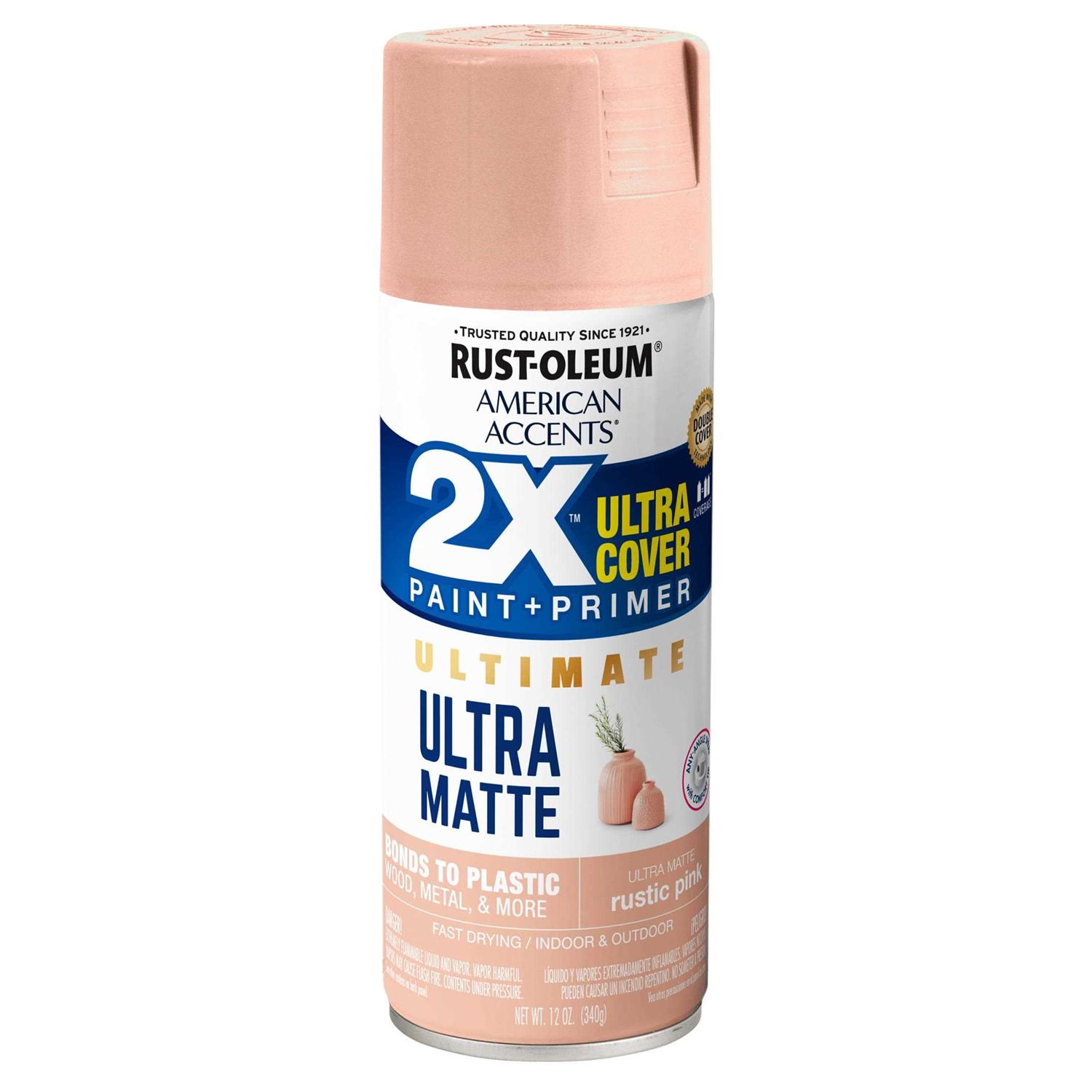 Rustic Pink Rust-Oleum American Accents 2X Ultra Cover Ultra Matte Spray Paint - Cheap Fitting