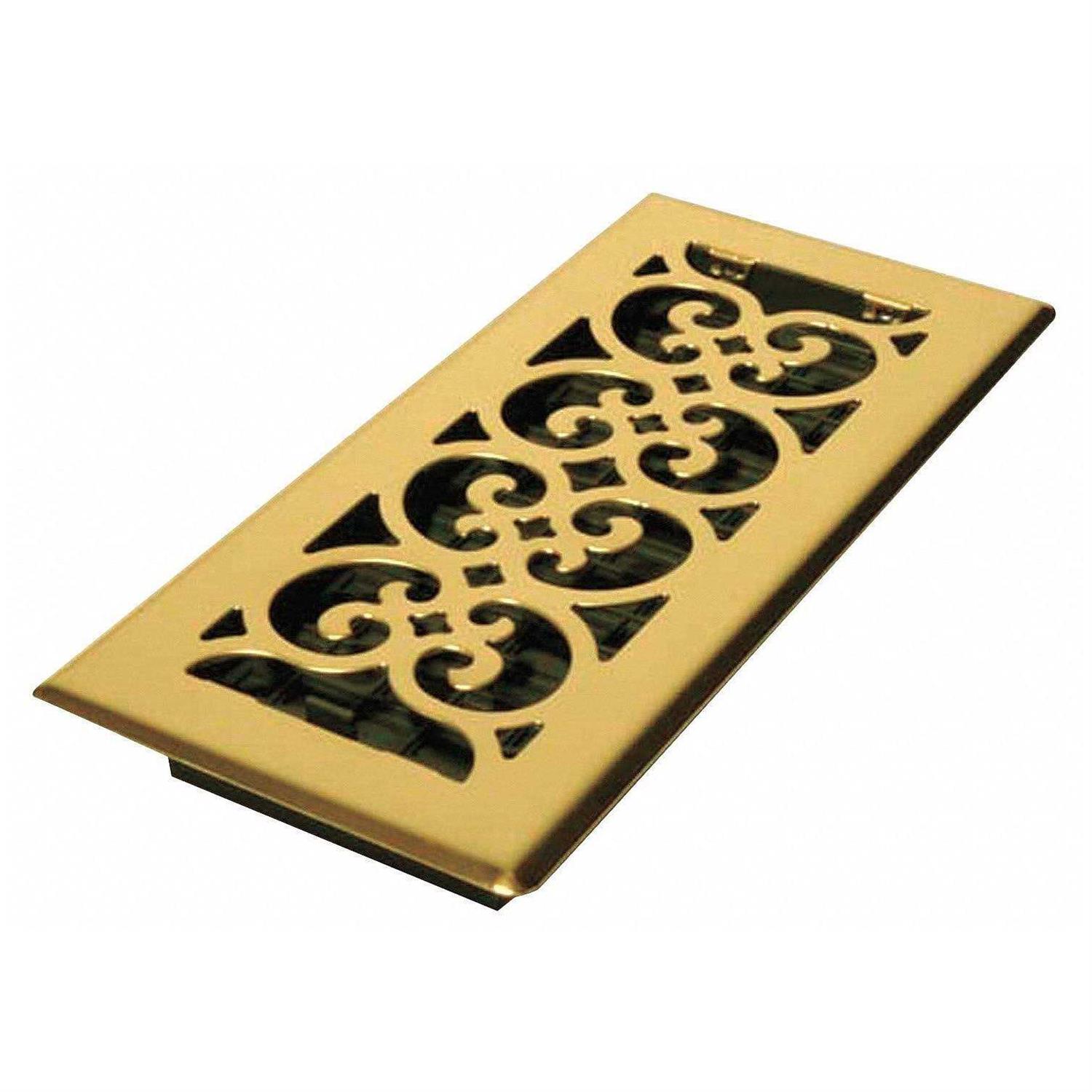 Decor Grates Scroll Floor Register - Cheap Fitting
