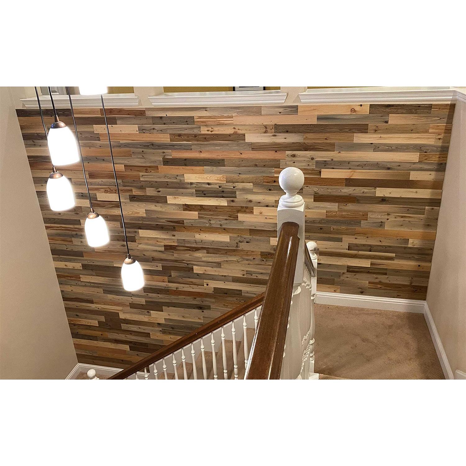 Timberchic River Planks Reclaimed Wooden Wall Planks - Cheap Fitting