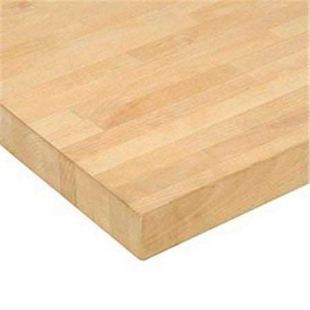 48W x 30D x 1-3/4 Thick Maple Butcher Block Square Edge Workbench Top - Cheap Fitting