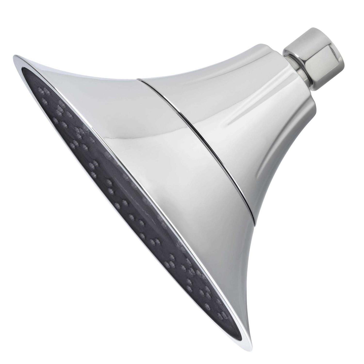 Brondell VivaSpring Filtered Shower Head in Chrome with Obsidian Face - Cheap Fitting