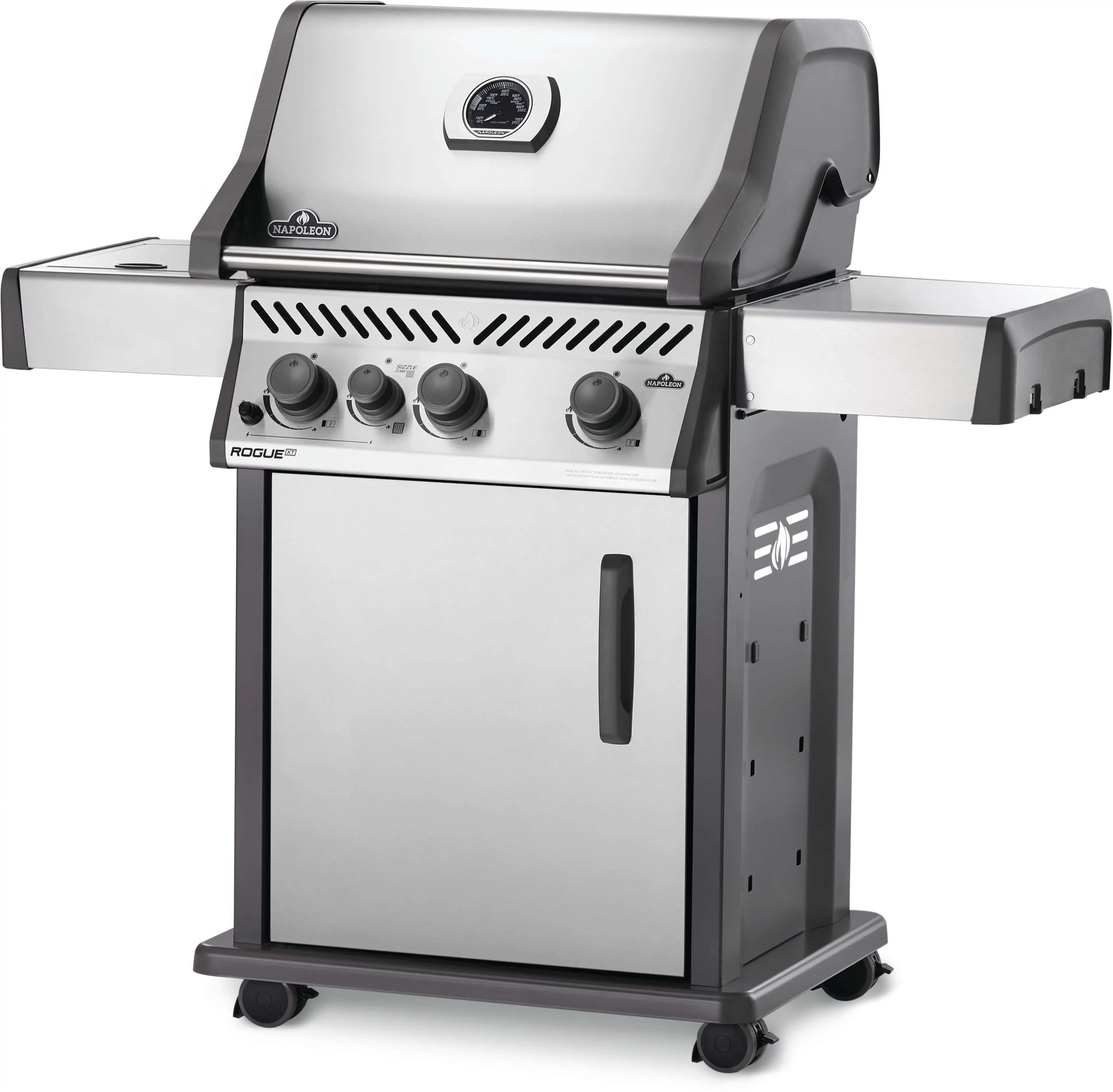 Rogue XT 425 Propane Gas Grill with Infrared Side Burner, Black - Cheap Fitting