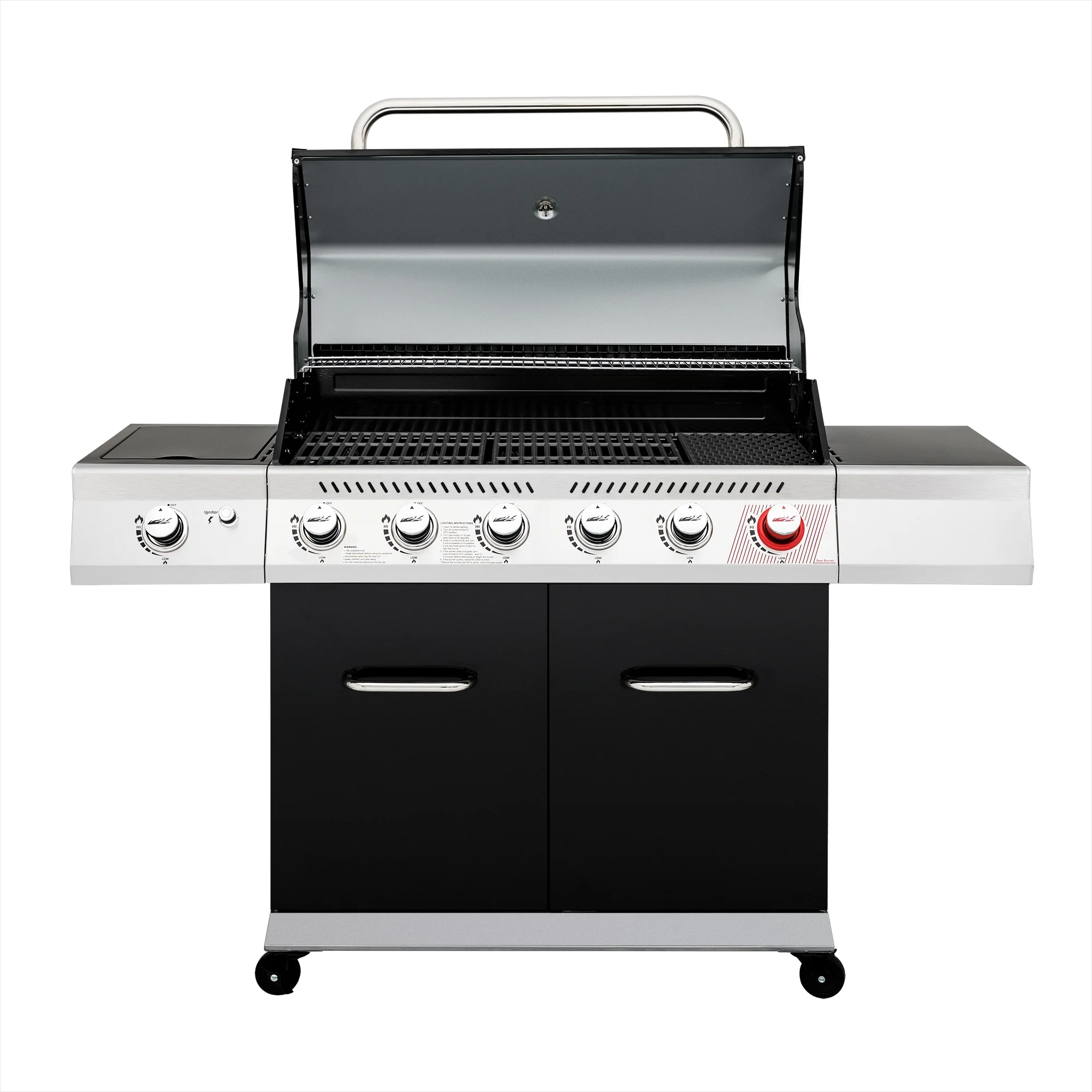 Royal Gourmet GA6402H 6-Burner BBQ Gas Grill with Sear Burner and Side Burner - Cheap Fitting