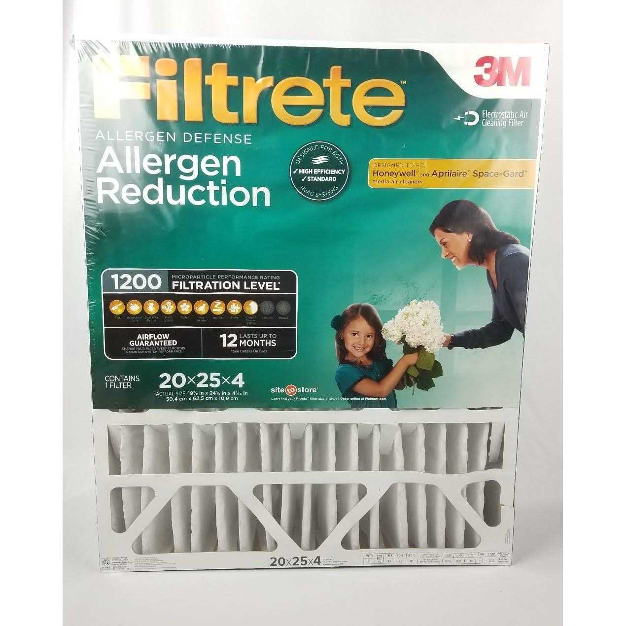 Filtrete 1200 MPR Allergen Reduction Deep Pleat HVAC Air & Furnace Filter - Cheap Fitting