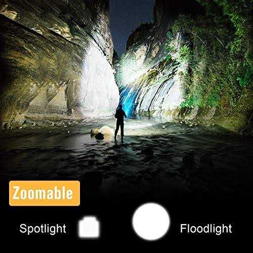 Hausbell Led Flashlight 2pack High Lumens,Bright, Zoomable, Waterproof, Powerful, Emergency Tactical A100 Led Flashlights For Home And 5 Modes - Cheap Fitting