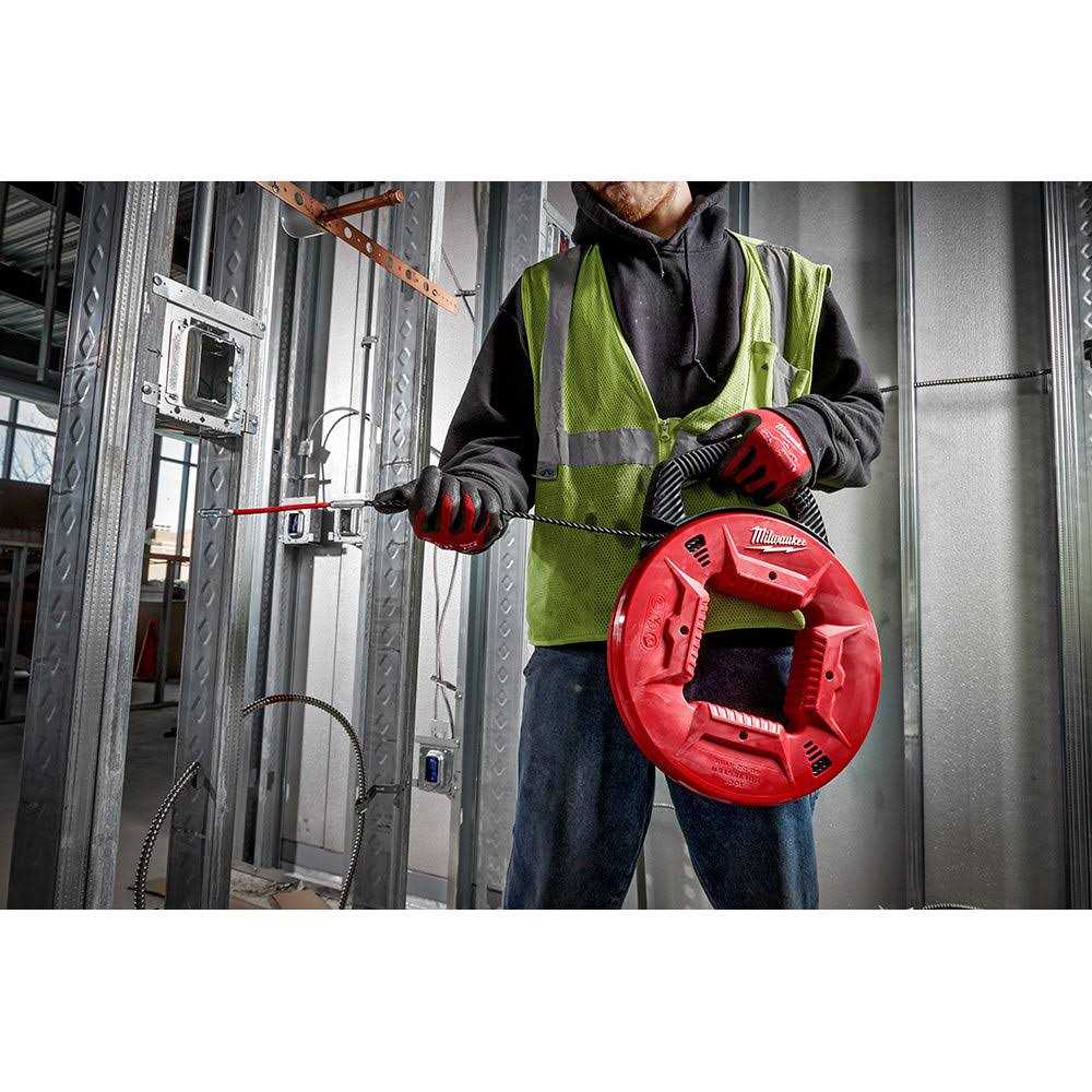 Milwaukee 48-22-4195 Polyester Fish Tape w/Flexible Metal Leader - Cheap Fitting
