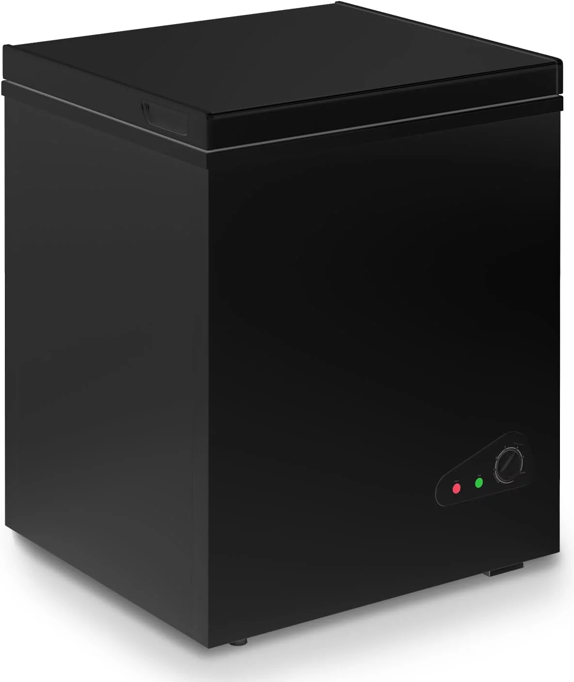 TABU Chest Freezer, 4.0 Cu ft Deep Freezer with Adjustable Temperature,Removable Storage Basket,Top Open Door (Black) - Cheap Fitting