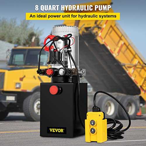 Mophorn Hydraulic Power Unit 8 Quart Hydraulic Pump Double Acting Hydraulic Power 12v Dc with Metal Oil Reservoir Hydraulic Pump Power Unit for Dump - Cheap Fitting