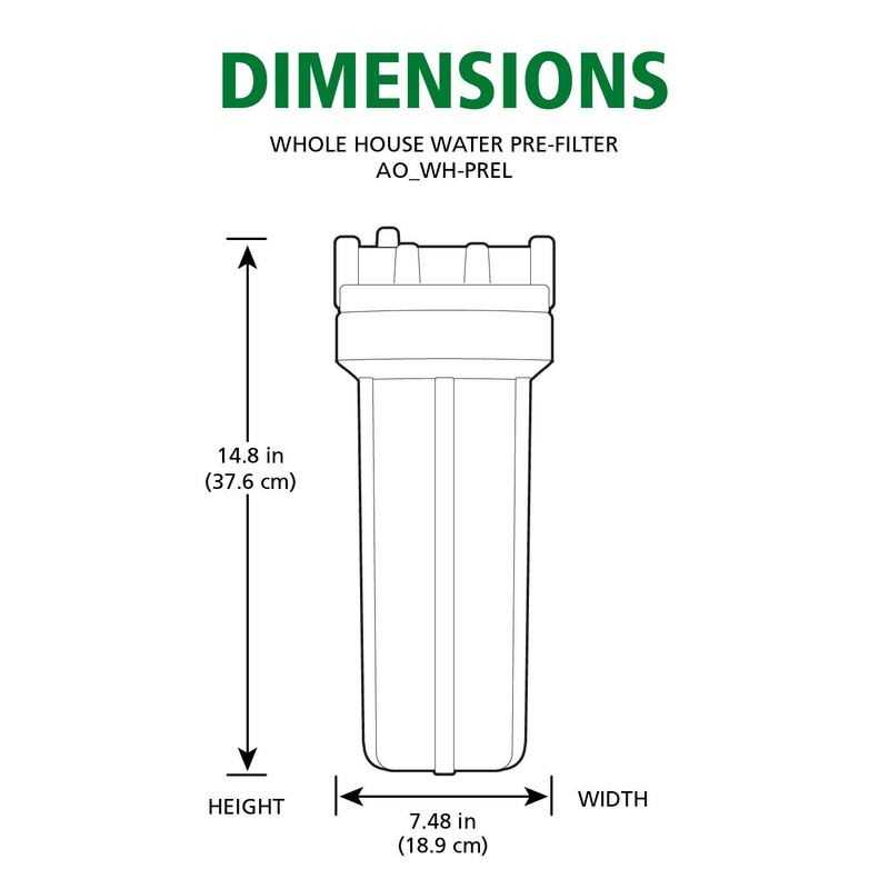 AO Smith Single-Stage Whole House Water Filter - Cheap Fitting