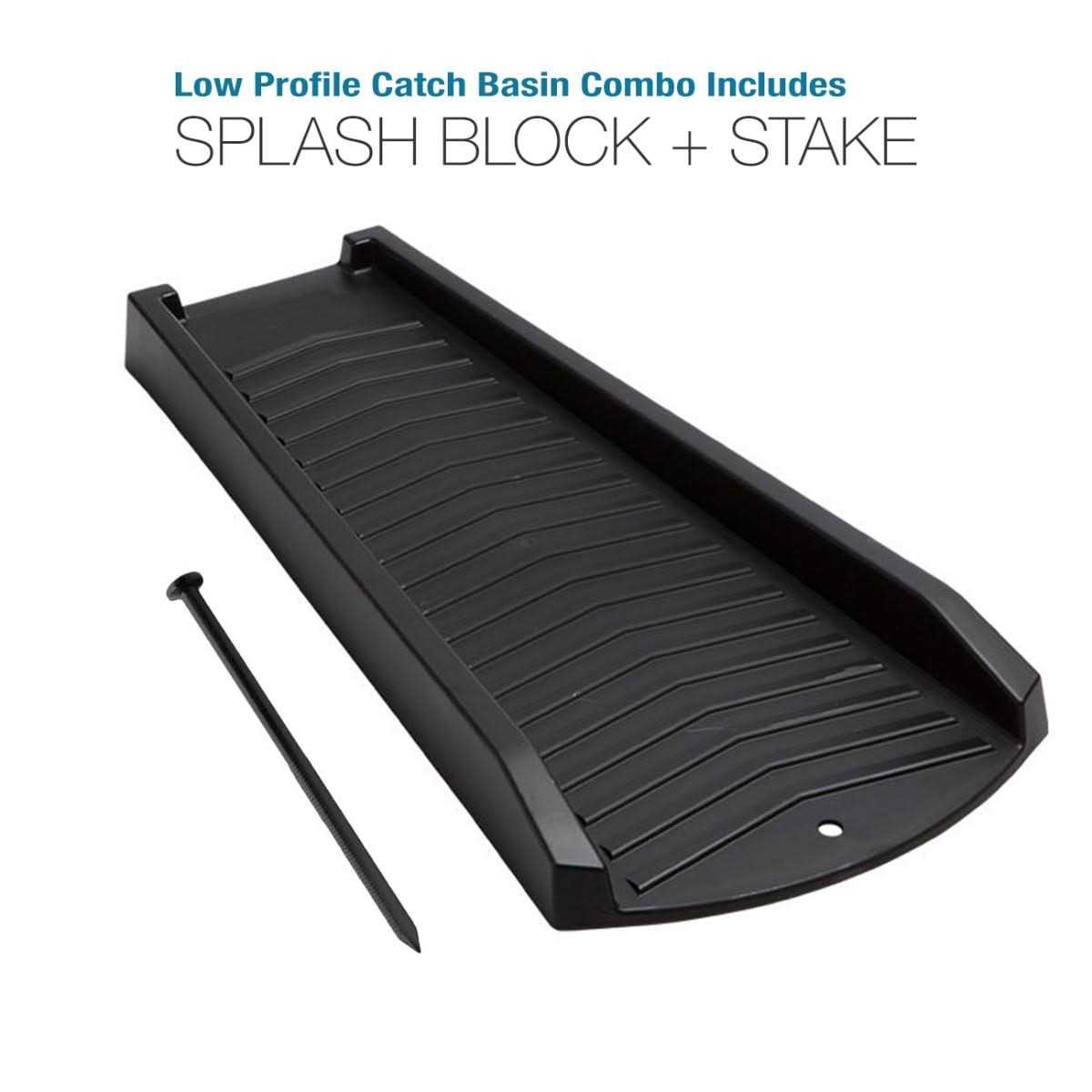 Amerimax 12-in No Dig Low Profile Catch Basin Downspout Extension Kit - Cheap Fitting