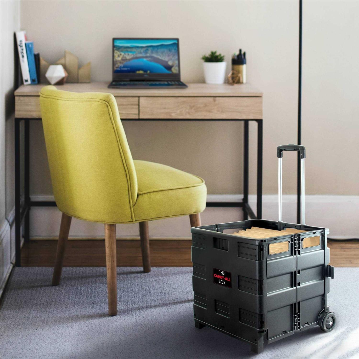 Elama Home Heavy Duty Carry All Easy Folding Cart with Lid - Cheap Fitting