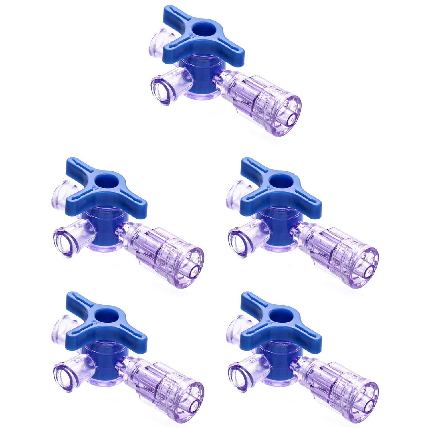 QWORK 3-Way Stopcocks with Luer Connection - Cheap Fitting