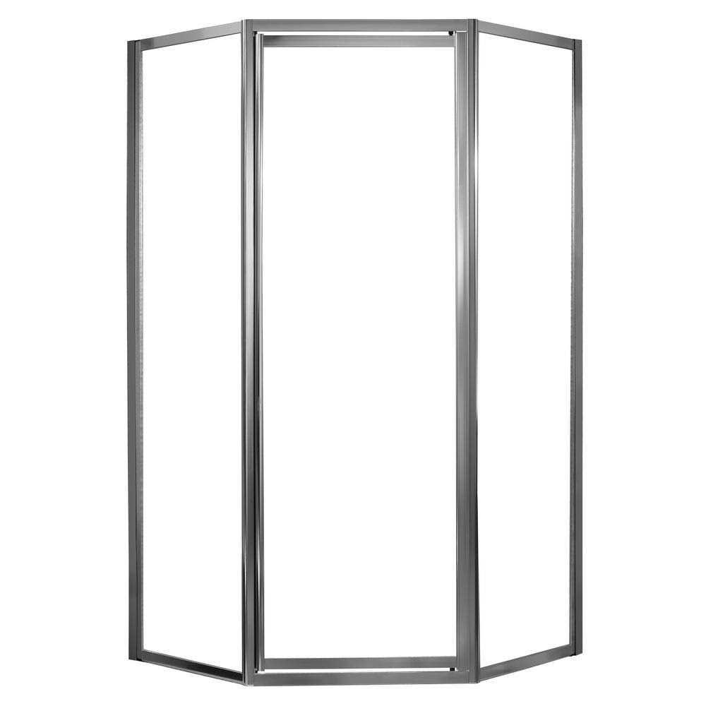 Foremost TDNA0470 Tides 70 inch High x 55-1/2 inch Wide Framed Shower Enclosure – Nickel Silver - Cheap Fitting