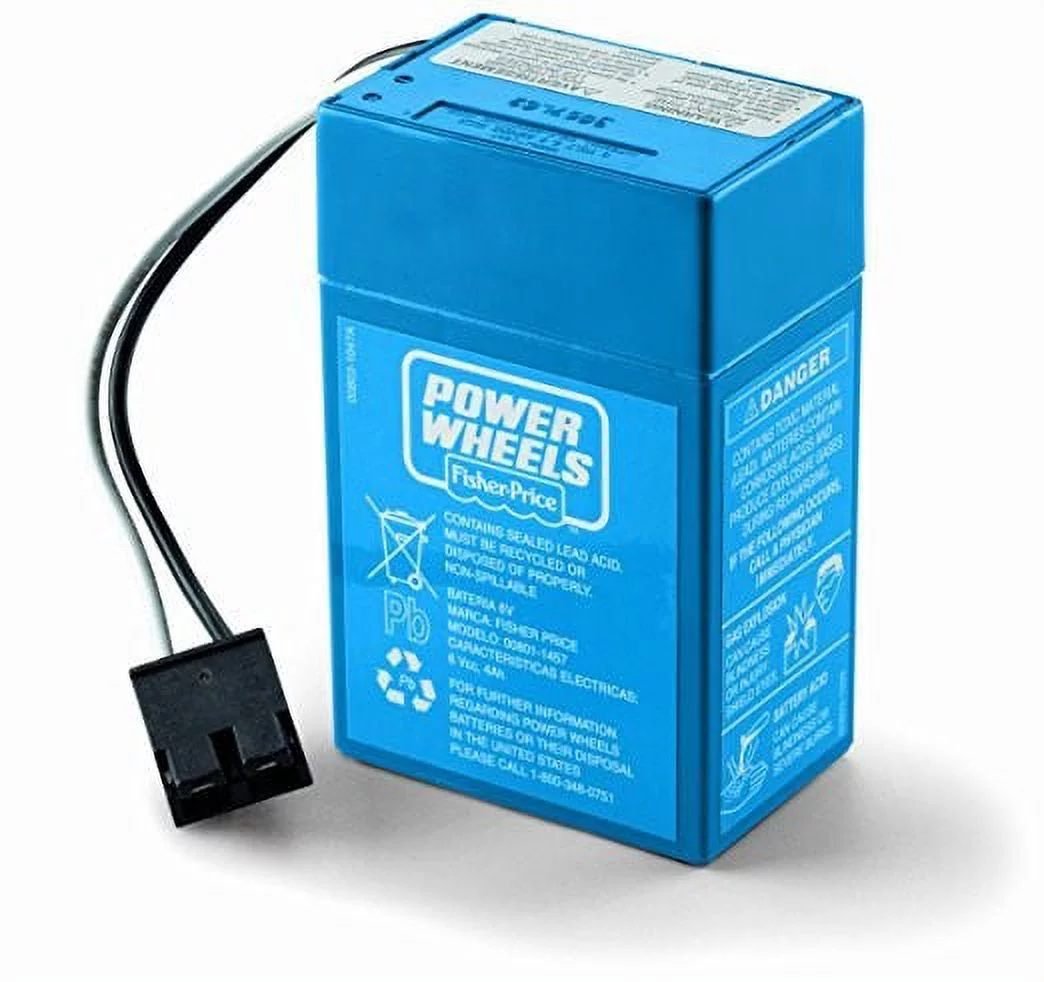 Power Wheels 6-volt Rechargeable Replacement Battery for Ride-Ons - Cheap Fitting