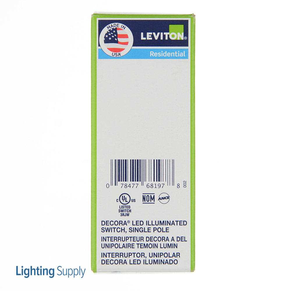 Leviton L5611-2W Decora LED Illuminated Rocker Switch - Cheap Fitting