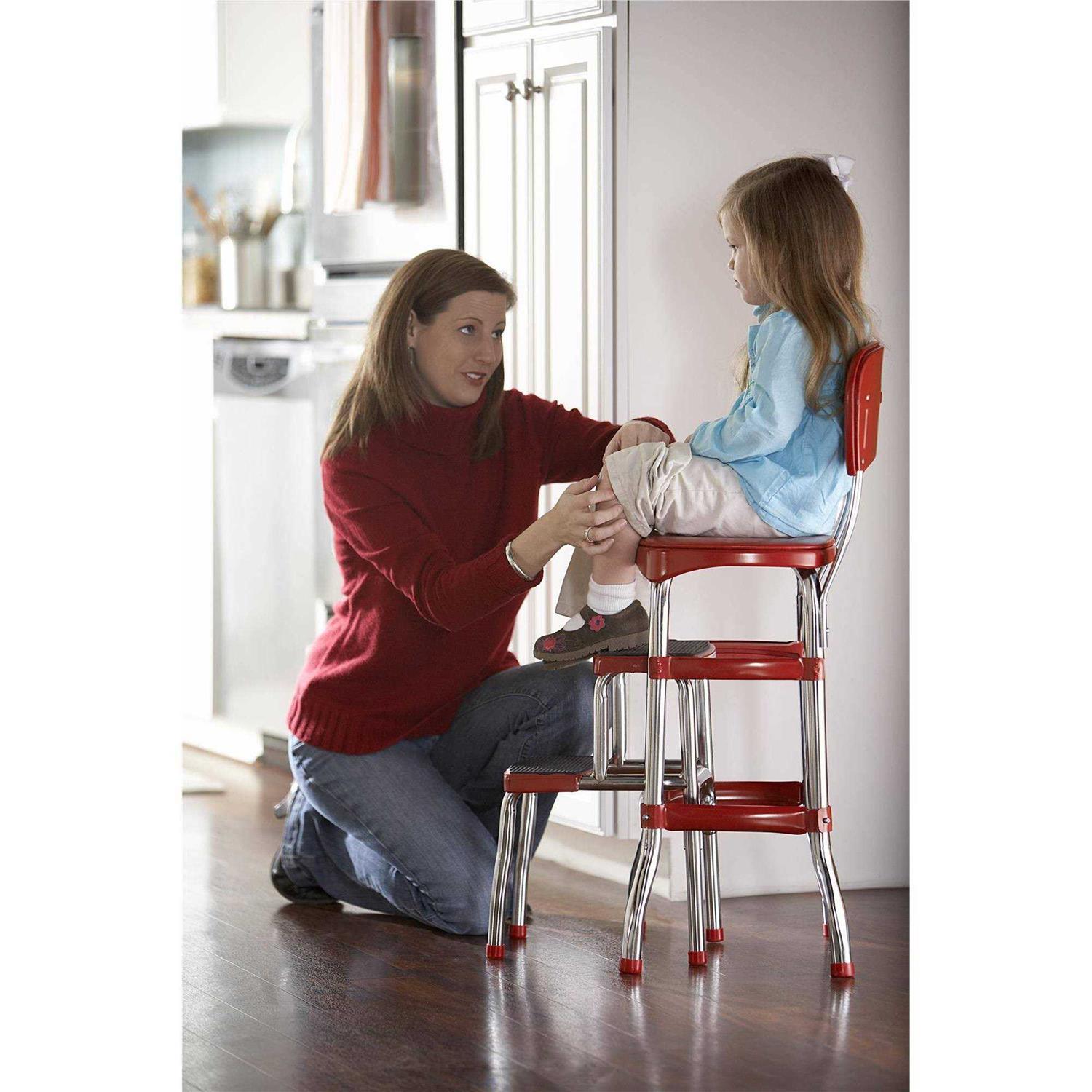 Cosco Retro Counter Chair/Step Stool - Cheap Fitting