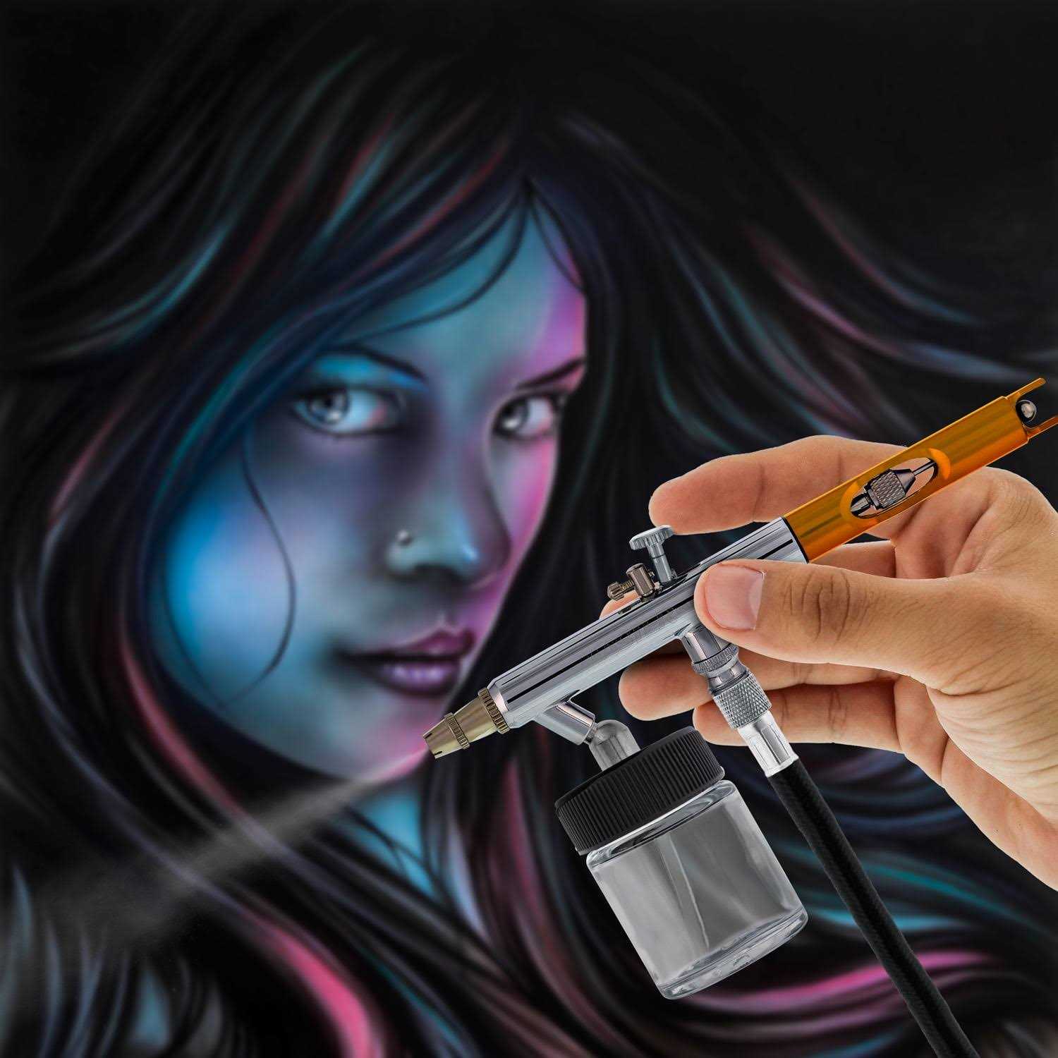 6 Airbrush Station-air BRUSH-Auto/Car Paint-Nail-Tattoo - Cheap Fitting