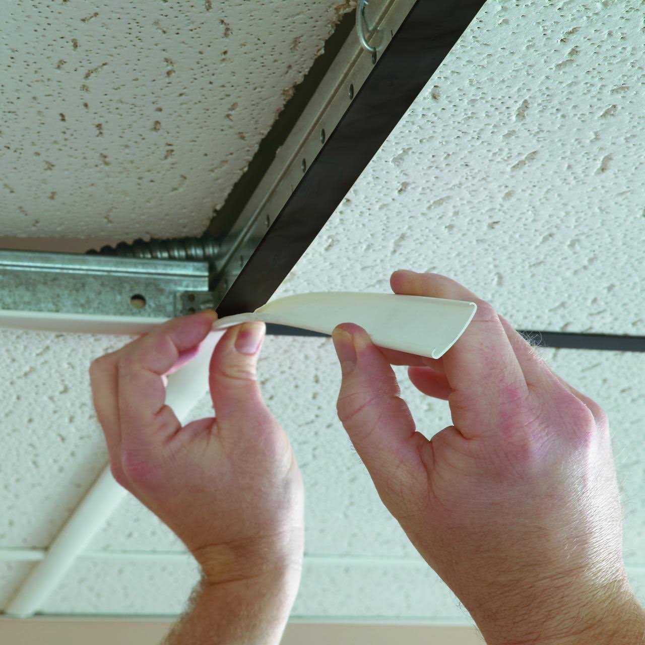 Gridmax 100 Sq. ft. Ceiling Grid Cover Kit Moonstone Copper - Cheap Fitting