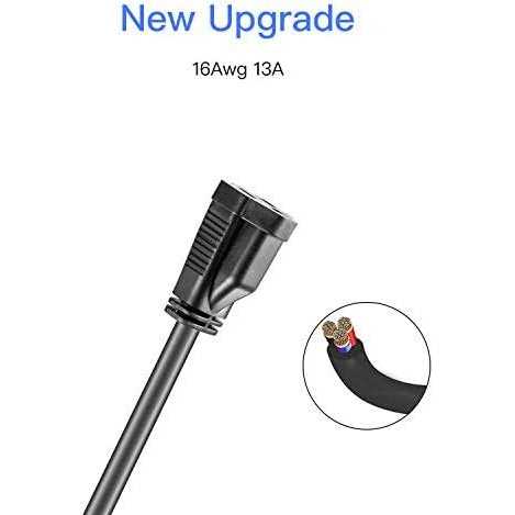 KMC Power Extension Cord 10-Pack Outlet Saver - Cheap Fitting