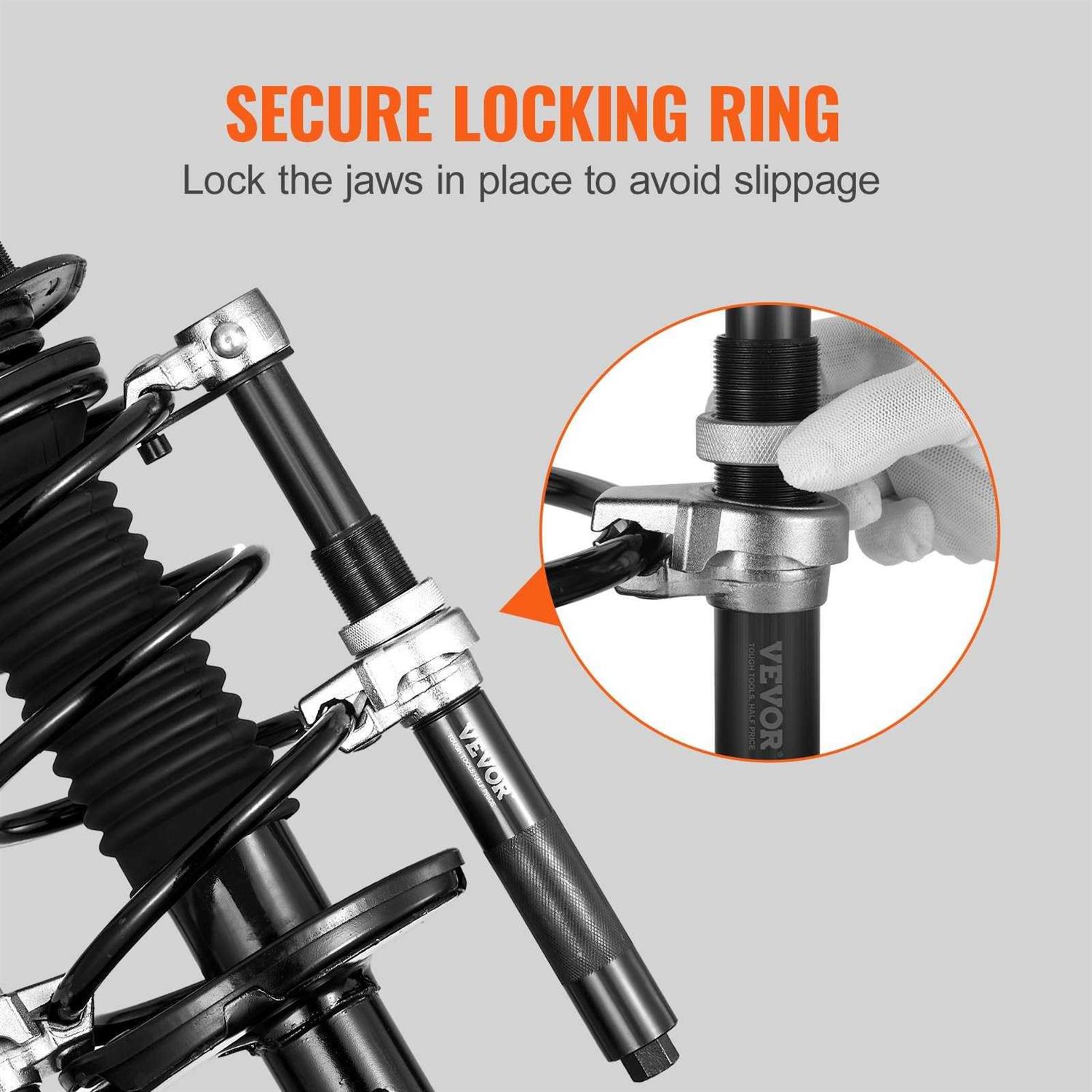 VEVOR Coil Spring Compressor Tool 2 pcs Heavy Duty Macpherson Strut Spring Compressor Set 2646 lbs Strut Spring Compressor with Safety Bracket and - Cheap Fitting