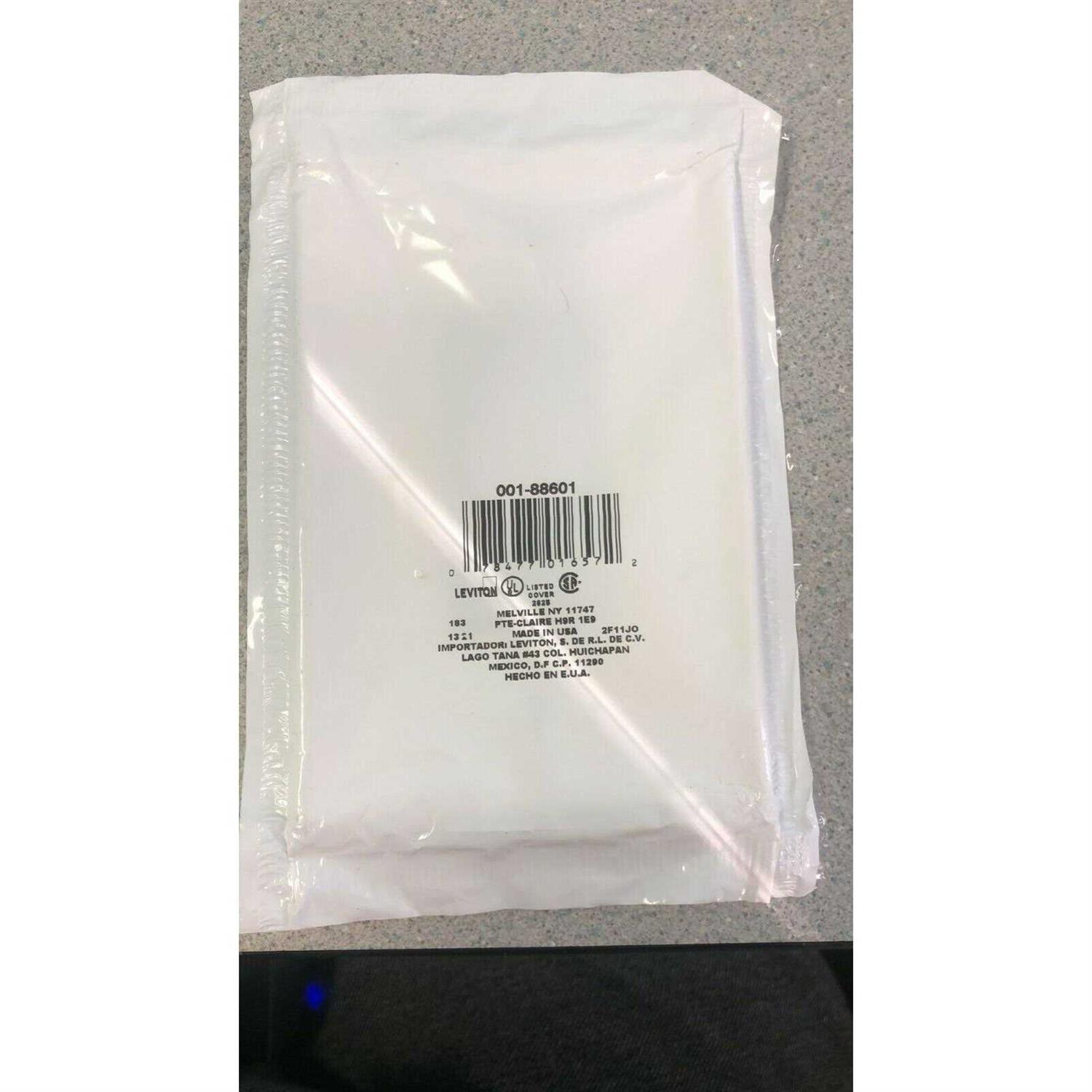 Leviton White 1-Gang Decorator/Rocker Wall Plate - Cheap Fitting