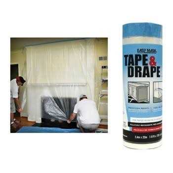 1 PC,Trimaco 396490 Pre-Taped Drop Cloth, 94.4 inch x 72′ - Cheap Fitting
