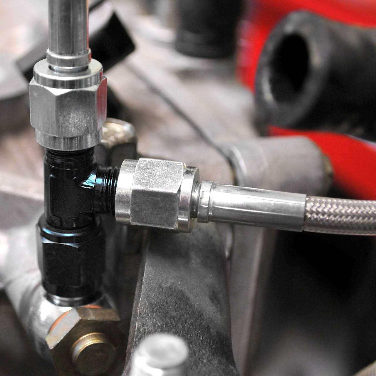 IAG Stock Location Turbo Oil Feed & AVCS Line For 2006-14 Subaru WRX - Cheap Fitting