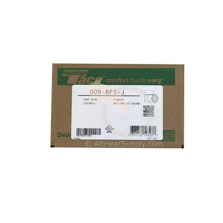 Taco 009-BF5-J Circulating Pump Cast Iron with Bronze Cartridge for longer life then standard 009-f5 - Cheap Fitting
